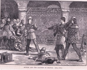 マルセルとフランスのドーフィンAD 1358 作： Gordon Frederick Browne